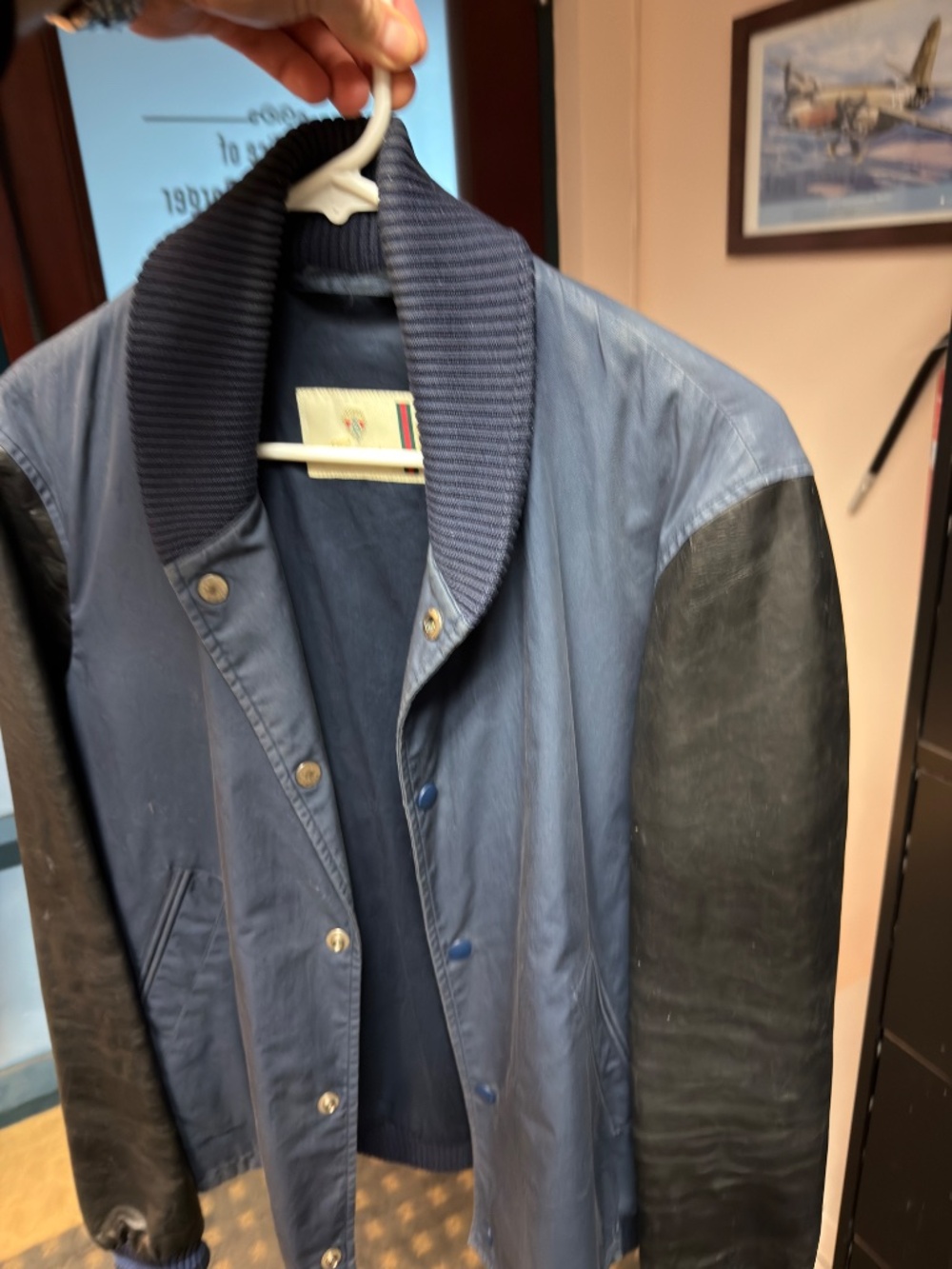 Authentic Gucci Bomber Jacket Leather